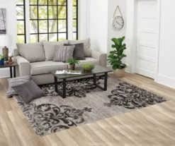 Broyhill Structures Korden Damask Area Rug -Big Lots Furniture Store 810461432 3