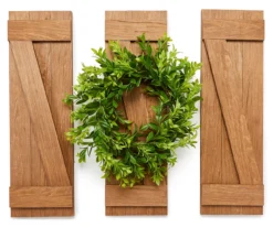 Panel & Wreath 3-Piece Wall Decor Set -Big Lots Furniture Store 810462578 1