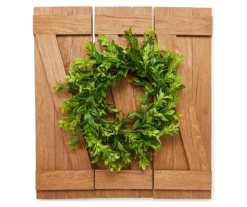 Panel & Wreath 3-Piece Wall Decor Set