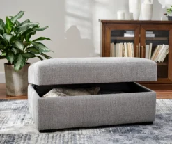 Parkdale Silver Storage Ottoman -Big Lots Furniture Store 810465150 5