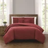 Broyhill Deep Red Crinkle 5-Piece Comforter Set