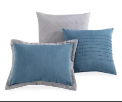 Vittorio Teal & Gray Comforter Set 10 Vittorio Teal & Gray Comforter Set -Big Lots Furniture Store 810485246 810485247 11