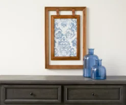Double-Framed Light Blue Damask Hanging Wall Decor -Big Lots Furniture Store 810498388 2