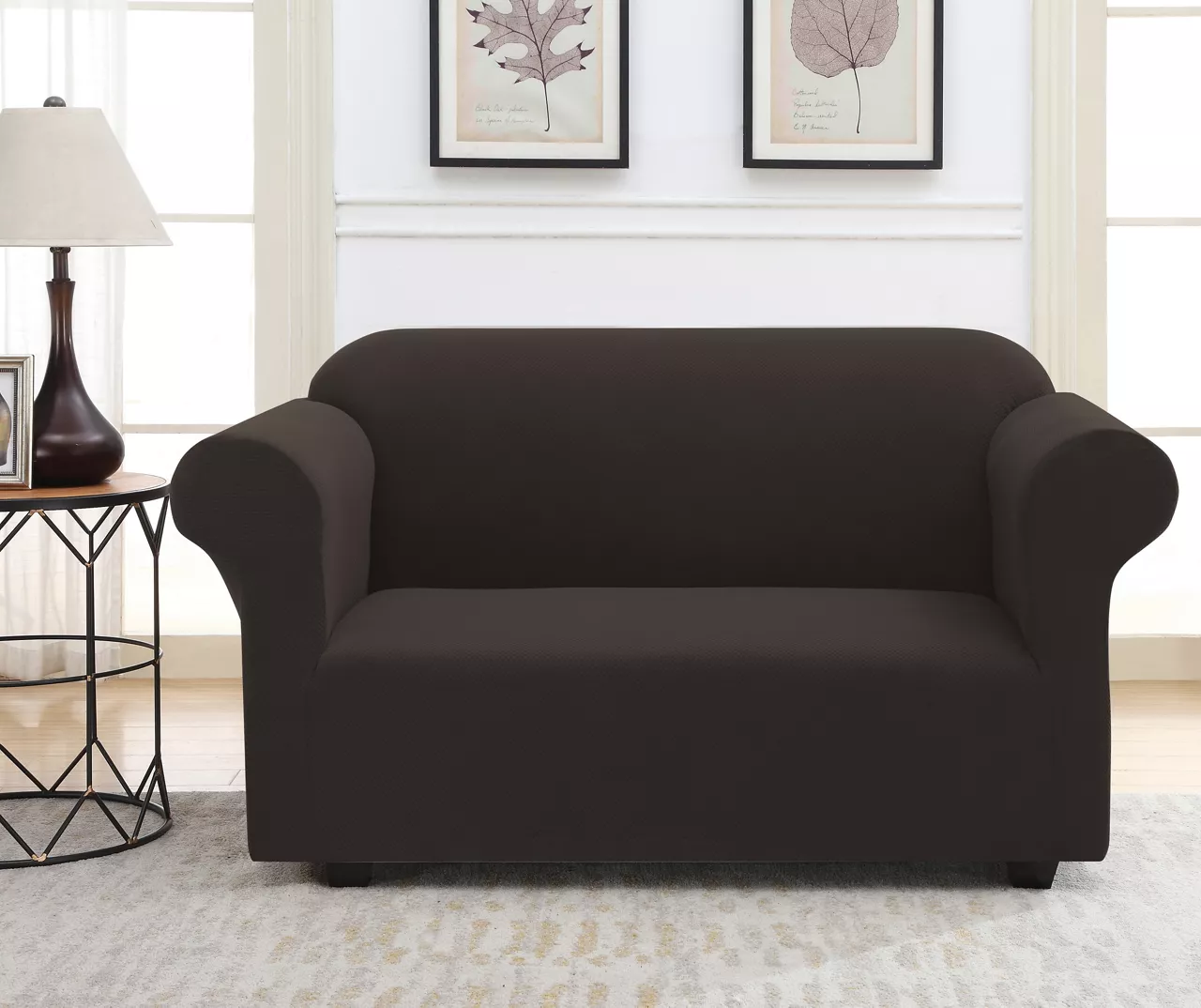 Chocolate Loveseat Sofa Slipcover Chocolate Loveseat Sofa Slipcover -Big Lots Furniture Store 810498489 2