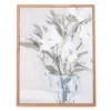 Blue Floral Vase Framed Canvas