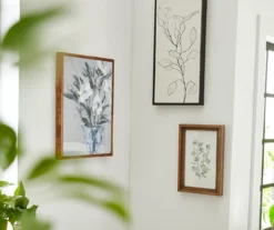 Blue Floral Vase Framed Canvas -Big Lots Furniture Store 810498693 810498698 810498700