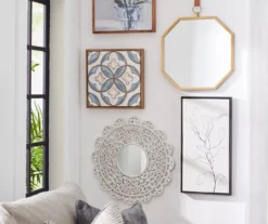 Gold Framed Octagonal Hanging Mirror -Big Lots Furniture Store 810498693 810498698 810498702 810498695 810498384 1