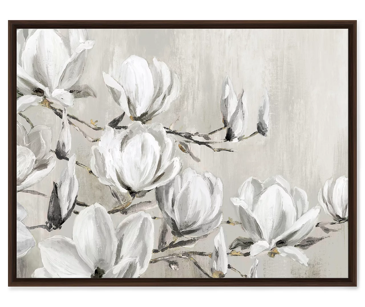 White Magnolia Tree Framed Canvas White Magnolia Tree Framed Canvas -Big Lots Furniture Store 810498829
