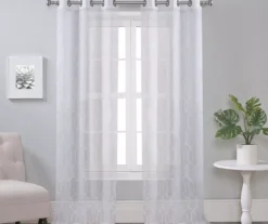 Broyhill Geo Sheer Grommet Curtain Panel Pair -Big Lots Furniture Store 810507477