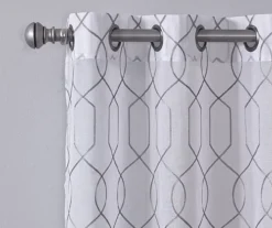 Broyhill Geo Sheer Grommet Curtain Panel Pair -Big Lots Furniture Store 810507478 3