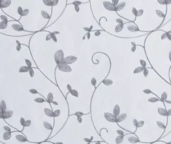 Broyhill Cassandra Floral Sheer Grommet Curtain Panel Pair -Big Lots Furniture Store 810507479 2