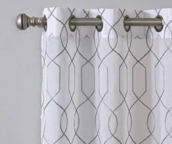 Broyhill Geo Sheer Grommet Curtain Panel Pair -Big Lots Furniture Store 810507511 3