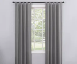Broyhill Durham Semi-Sheer Textured Tab Top Curtain Panel -Big Lots Furniture Store 810511395 0