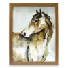 Brown Horse Framed Plaque