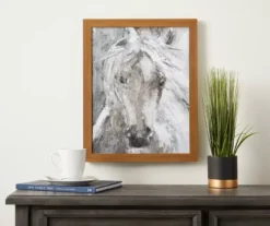 White Horse Framed Plaque -Big Lots Furniture Store 810515621 2