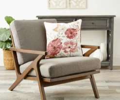 Rust Floral Throw Pillow -Big Lots Furniture Store 810515803 2