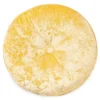 Jolie Yellow Round Throw Pillow
