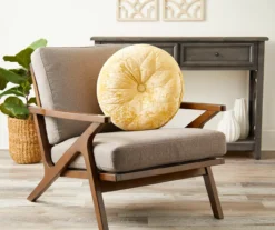 Jolie Yellow Round Throw Pillow -Big Lots Furniture Store 810520940 2