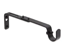 Legacy Black Adjustable Curtain Rod Brackets, 2-Pack -Big Lots Furniture Store 810524279 3