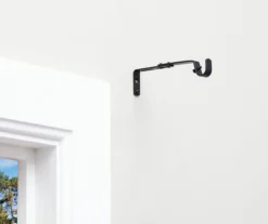 Legacy Black Adjustable Curtain Rod Brackets, 2-Pack -Big Lots Furniture Store 810524279 7