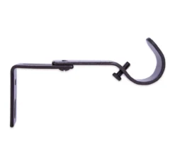 Legacy Brown-Black Adjustable Curtain Rod Brackets, 2-Pack -Big Lots Furniture Store 810524291 4