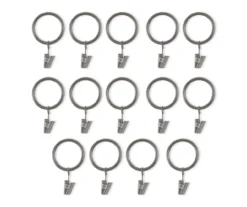 Legacy Antique Pewter Curtain Rod Clip Rings, 14-Pack -Big Lots Furniture Store 810524292 3