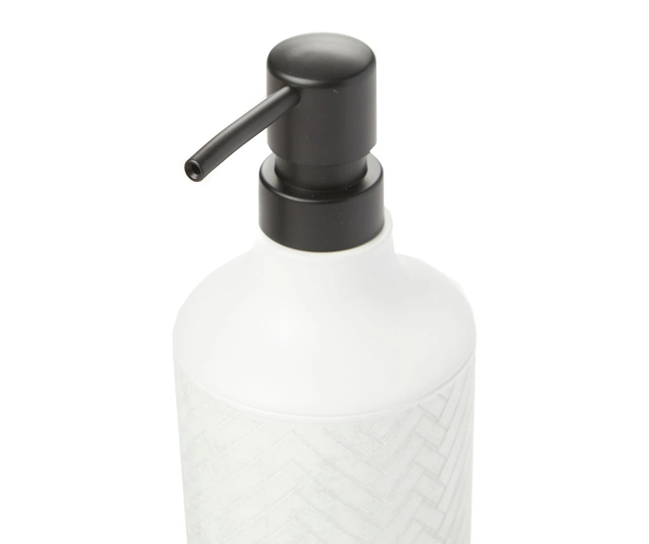 White Herringbone Lotion Pump White Herringbone Lotion Pump -Big Lots Furniture Store 810530723 1
