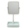 Slate Blue Glaze Square Tray Mirror