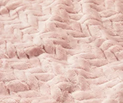 Sepia Rose Zigzag-Embossed Velvet King Blanket 2 Sepia Rose Zigzag-Embossed Velvet King Blanket -Big Lots Furniture Store 810531015 810617577 3