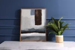 Brown & Gray Abstract 2 Wall Canvas -Big Lots Furniture Store 810546211 2