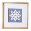 Blue & White Star Framed Print