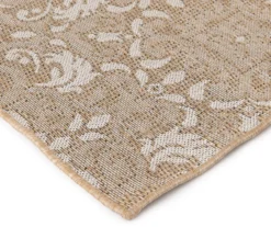 Sandpointe Tan & Ecru Damask Outdoor Area Rug, (5' X 7') 2 Sandpointe Tan & Ecru Damask Outdoor Area Rug, (5' X 7') -Big Lots Furniture Store 810546500 810546501 810546502 3
