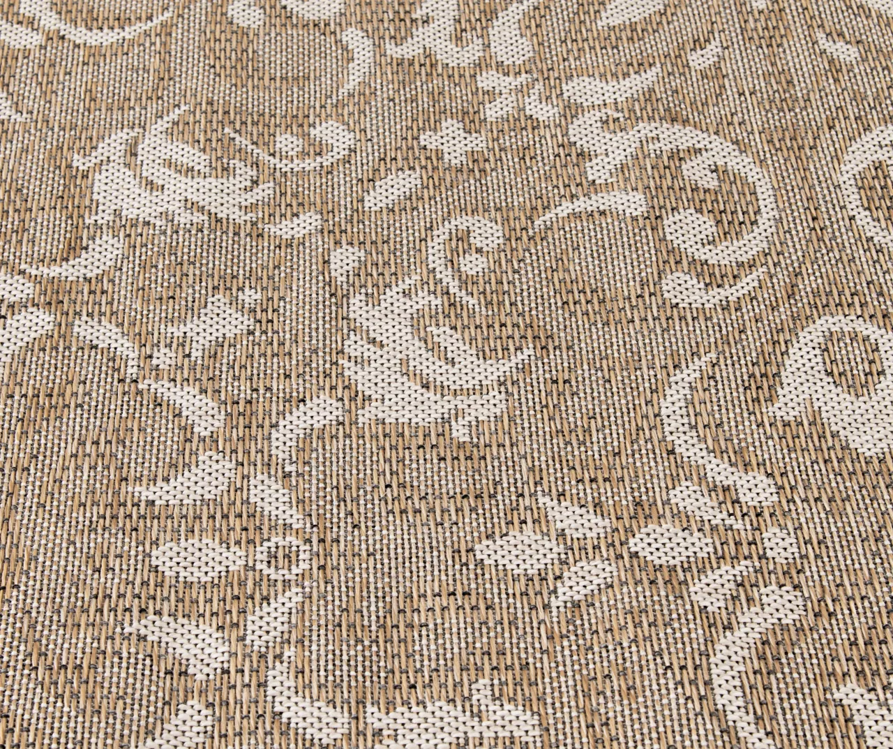 Sandpointe Tan & Ecru Damask Outdoor Area Rug, (5' x 7') Sandpointe Tan & Ecru Damask Outdoor Area Rug, (5' X 7') -Big Lots Furniture Store 810546500 810546501 810546502 4