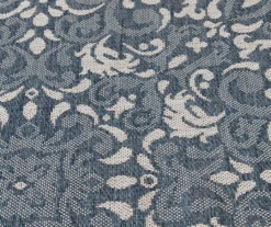 Broyhill Sandpointe Cobalt & Ecru Damask Outdoor Area Rug -Big Lots Furniture Store 810546507 810546506 810546505 810546504 810546503 4