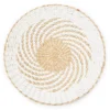 White Round Woven Swirl Wall Decor