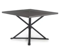 Broyhill Autumn Cove Wood Look Square Steel Patio Dining Table -Big Lots Furniture Store 810553658 1