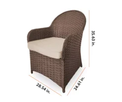 Broyhill Autumn Cove All-Weather Wicker Cushioned Patio Captain's Dining Chair -Big Lots Furniture Store 810554526 99 1