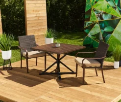 Broyhill Autumn Cove Wood Look Square Steel Patio Dining Table -Big Lots Furniture Store 810557039 810554373 9
