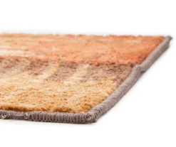 Broyhill Brown & Red Abstract Patchwork Accent Rug -Big Lots Furniture Store 810557489 810557651 2