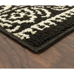 Broyhill Black & White Ornate Fascination Accent Rug -Big Lots Furniture Store 810557658 3