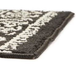 Broyhill Black & White Ornate Fascination Accent Rug -Big Lots Furniture Store 810557658 810557660 2