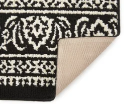 Broyhill Black & White Ornate Fascination Accent Rug -Big Lots Furniture Store 810557659 2