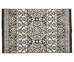 Broyhill Black & White Ornate Fascination Accent Rug -Big Lots Furniture Store 810557660
