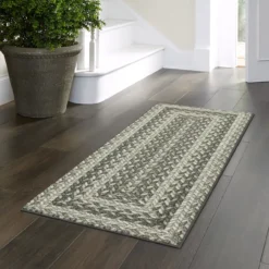 Broyhill Gray Braided Print Accent Rug -Big Lots Furniture Store 810557665 11
