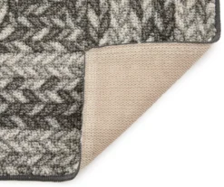 Broyhill Gray Braided Print Accent Rug -Big Lots Furniture Store 810557665 2