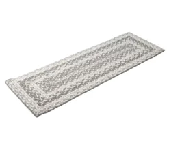 Broyhill Gray Braided Print Accent Rug -Big Lots Furniture Store 810557665 3
