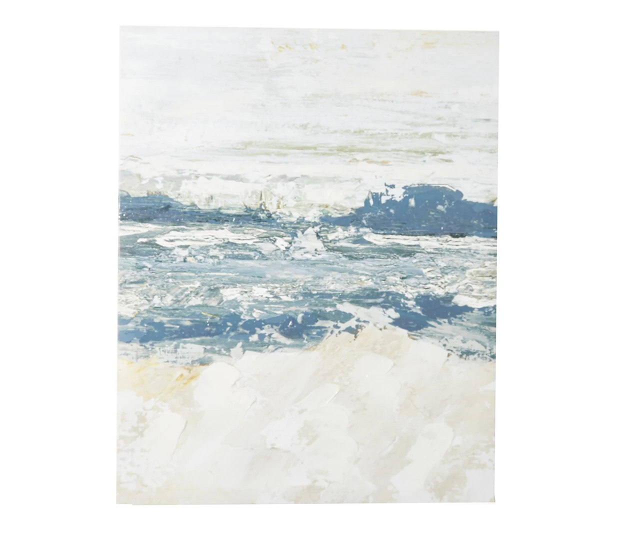 Blue & White Abstract Ocean 1 Wrapped Canvas Blue & White Abstract Ocean 1 Wrapped Canvas -Big Lots Furniture Store 810558512