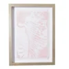 Pink & White Abstract Shell Framed Wall Art