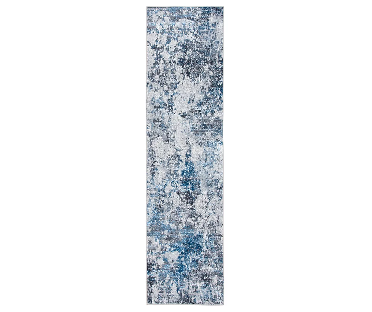 Harvey Blue & Gray Abstract Runner Rug, (2' x 7') Harvey Blue & Gray Abstract Runner Rug, (2' X 7') -Big Lots Furniture Store 810563282 1