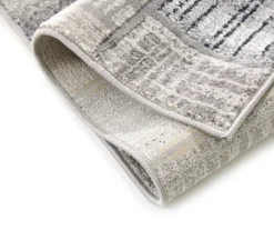 Destan Charcoal & Gray Patchwork Runner Rug, (2' X 7') -Big Lots Furniture Store 810563290 2